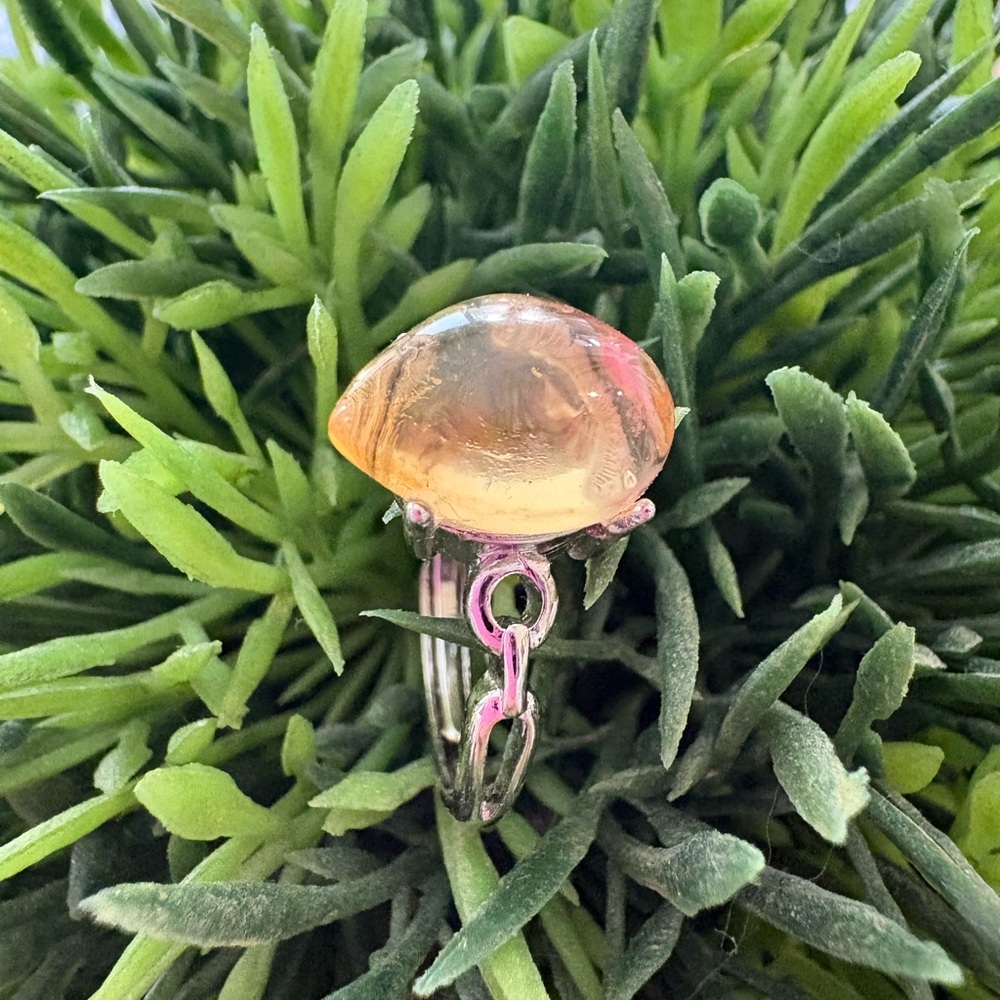 Elegant Silver and Natural Citrine Gemstone Ring